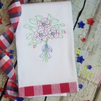 Flower Bouquet Machine Embroidery Design 